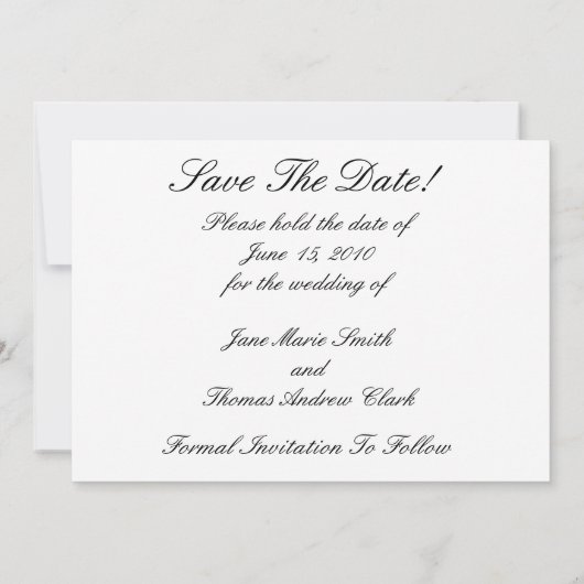 Red Tulp slaat de datum op Save The Date (Achterkant)