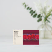 Red Tulps Flowers Painting - Multi Visitekaartje (Staand voorkant)