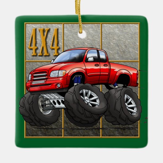 Red_Tundra Keramisch Ornament (Voorkant)