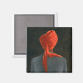 Red turban 2004 magneet (Voorkant / Achterkant)