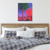 Red Turban dusk Jodhpur 2012 Canvas Afdruk (Insitu (Slaapkamer))