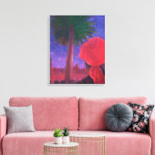 Red Turban dusk Jodhpur 2012 Canvas Afdruk (Insitu (Woonkamer))