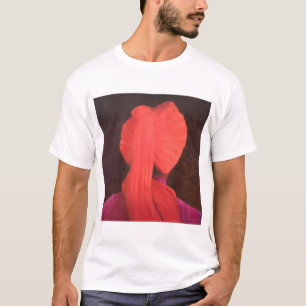Red Turban in Shadow T-shirt
