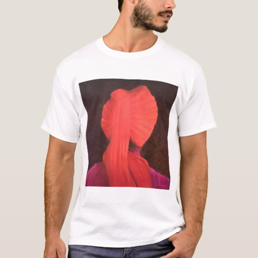 Red Turban in Shadow T-shirt (Voorkant)