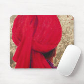 Red Turban op Gold Leaf 2014 Muismat (Met muis)