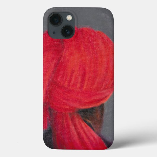 Red Turban op grijs 2014 Case-Mate iPhone Case (Achterkant)