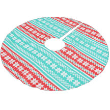 Red Turquoise Noors kerstkeukenpatroon