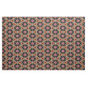 Red Turquoise Yellow Oranje Mandala Star Pattern Stof (Fat Quarter)