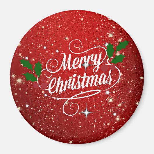 Red Twinkle Merry Kerstmis, Magneet (Voorkant)