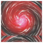 Red Twist Abstract Art Stof (Close Up)