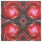Red Twist Abstract Art Stof (Swatch)