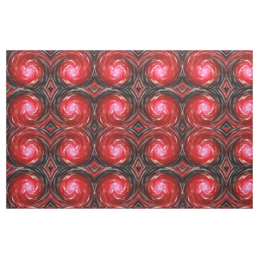 Red Twist Abstract Art Stof (Fat Quarter)