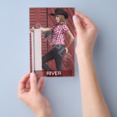 Red Two Sided Headshot Zed Kaart/Comp Kaart (Hand)