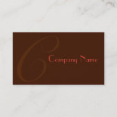 Red Two Toned Visitekaartje (Voorkant)