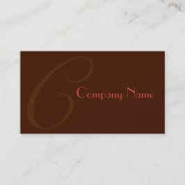 Red Two Toned Visitekaartje