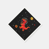 Red Tyrannosaurus rex dinos in de ruimte Servet (Hoek)