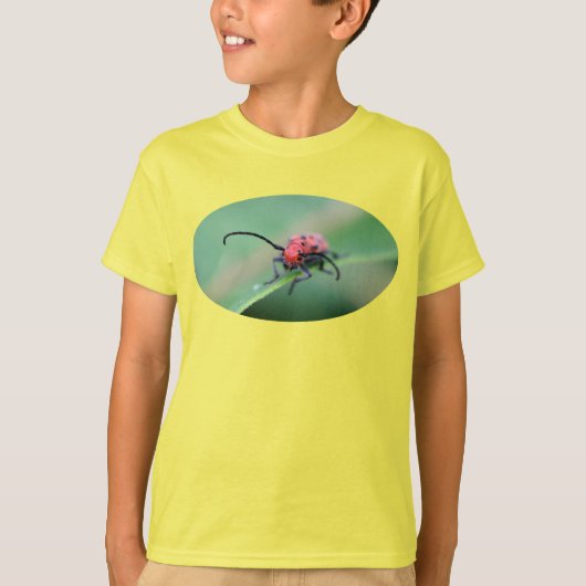 Red Ugly Bug Natuur Insect T-Shirt (Voorkant)