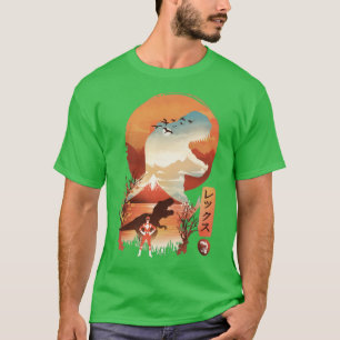 Red Ukiyo e T-shirt