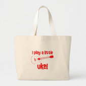 Red Ukulele Grote Tote Bag (Voorkant)