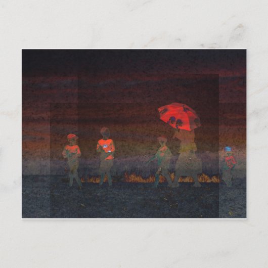 Red Umbrella Briefkaart (Voorkant)