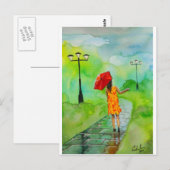 RED UMBRELLA BRIEFKAART (Voorkant / Achterkant)