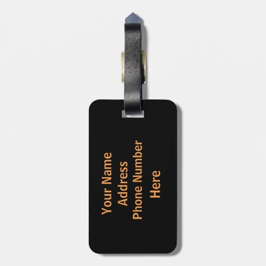 Red Umbrella Tree gepersonaliseerd Bagagelabel (Achterkant verticaal)