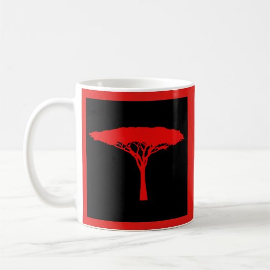 Red Umbrella Tree Koffiemok (Links)