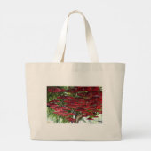 Red Umbrellas in the Sky - Asian Tote Bag (Achterkant)
