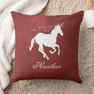 Red Unicorn - Aangepast Sierkussen