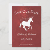 Red Unicorn bewaart de aankondiging van de datum (Voorkant)