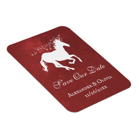 Red Unicorn bewaart de datum magneet (Rechterzijde)