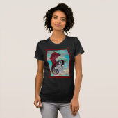 Red Unicorn Horse Pony Dragon Reptile Monster T-shirt (Voorkant volledig)