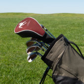 Red Unicorn Personalized Golf Head Hoesje Golfheadcover (Insitu)