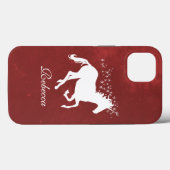 Red Unicorn Persoonlijke Hoesje-Mate iPhone Case (Achterkant (horizontaal))