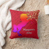 Red UNICORN Persoonlijke Keepomwille Kussen (Deken)