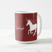 Red Unicorn persoonlijke koffie-Mok Koffiemok (Voorkant rechts)