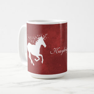 Red Unicorn persoonlijke koffie-Mok Koffiemok