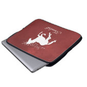 Red Unicorn persoonlijke laptophoes Laptop Sleeve (Voorkant onderkant)