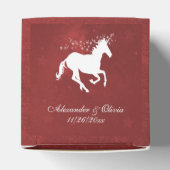 Red Unicorn Wedding Favor Box Bedankdoosjes (Bovenkant)