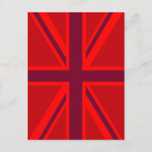 Red Union Jack Briefkaart