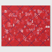 Red Union Jack Cadeaupapier (Vlak)