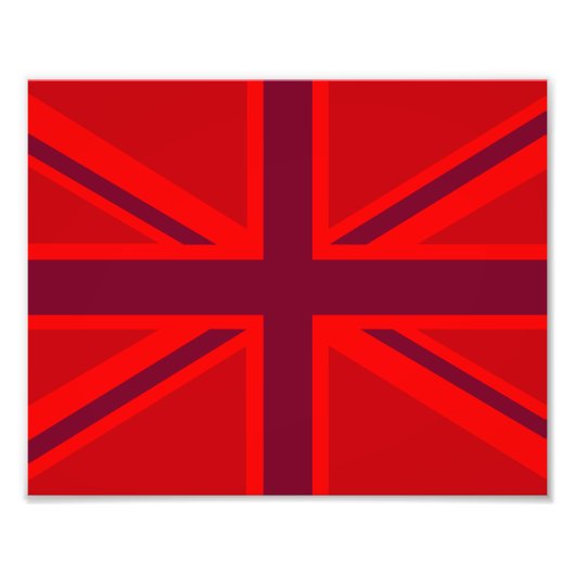 Red Union Jack Foto Afdruk (Voorkant)