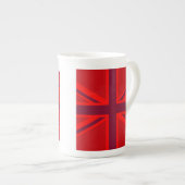 Red Union Jack Porselein Kop (Voorkant rechts)