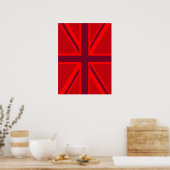 Red Union Jack Poster (Keuken)