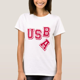 Red USA-USB - A Fallen Empire - Satirische stijl T-shirt