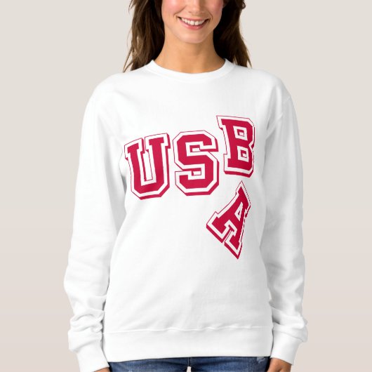 Red USA-USB - A Fallen Empire - Satirische stijl Trui (Voorkant)