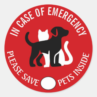 RED UW HUISDIER IN NOODGEVAL! Sticker