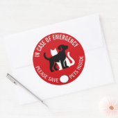 RED UW HUISDIER IN NOODGEVAL! Sticker (Envelop)