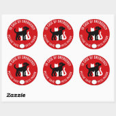 RED UW HUISDIER IN NOODGEVAL! Sticker (Vel)