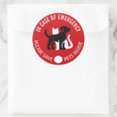 RED UW HUISDIER IN NOODGEVAL! Sticker (Tas)